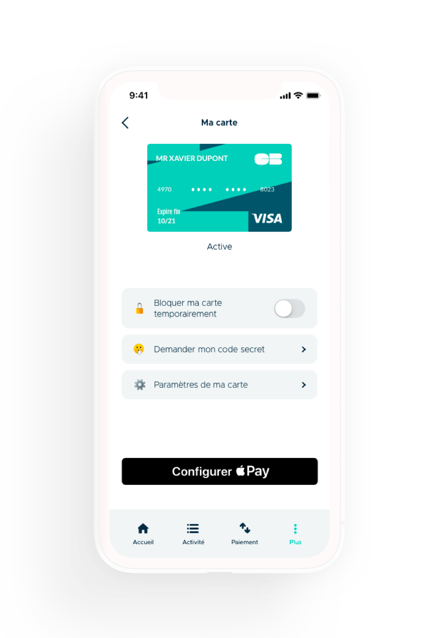 application carte visa internationale