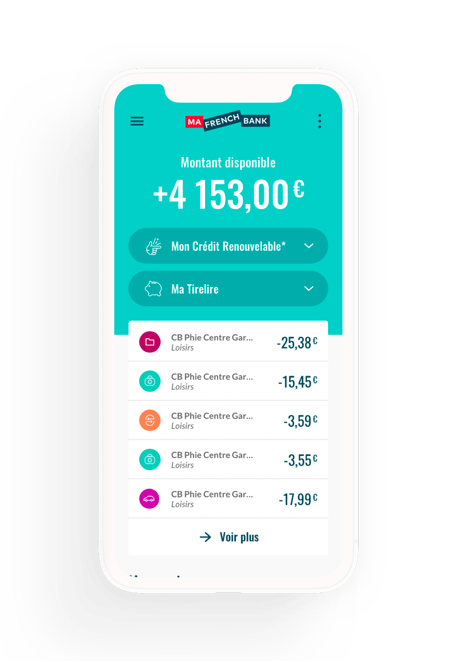 Offre Ma French Bank - Banque mobile