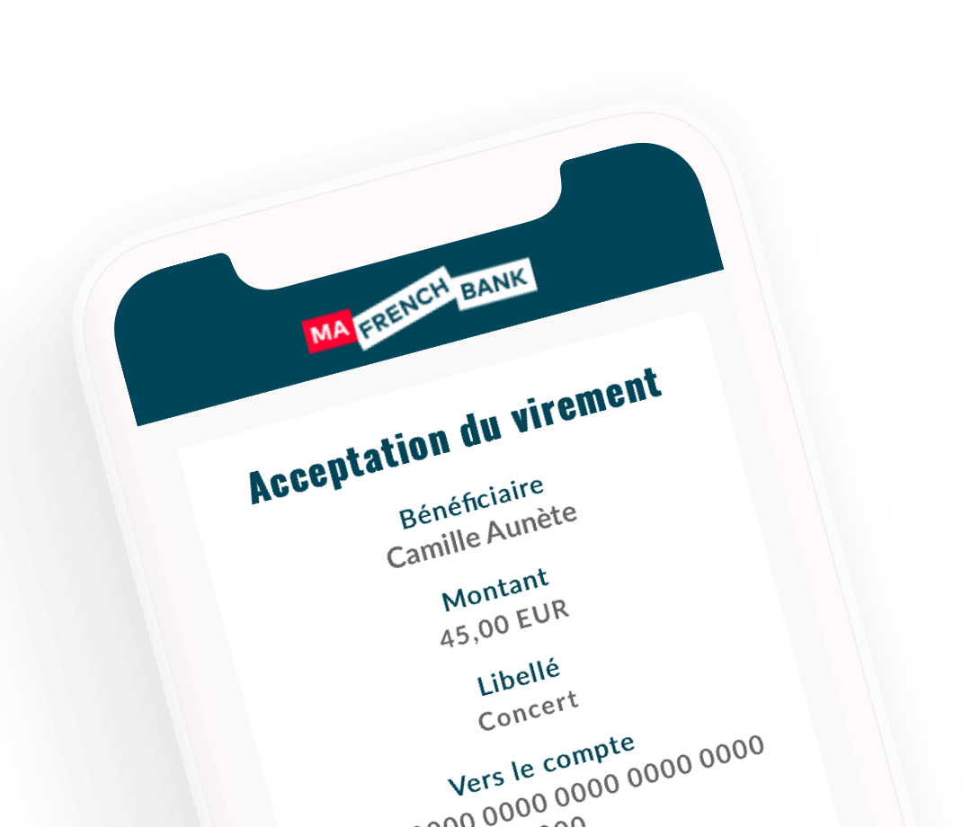recevoir virement par SMS